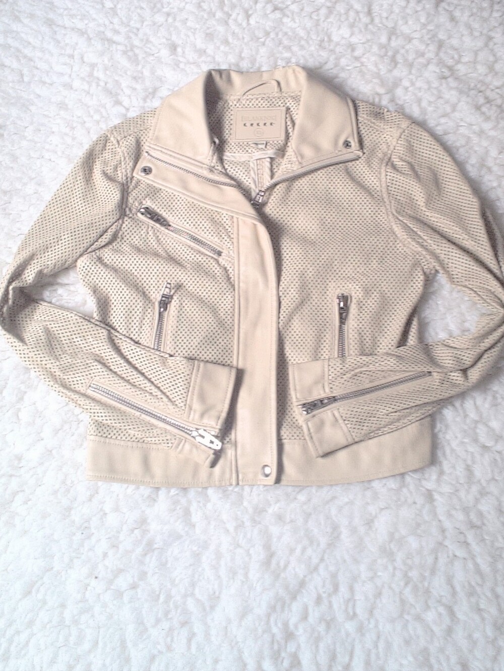 Flawed blanknyc Faux Zip Up Leather Jacket Size XS